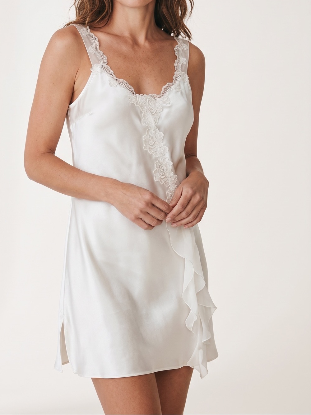 Vintage Victoria’s Secret Satin Lace Slip Chemise Dress Romantic Cottagecore